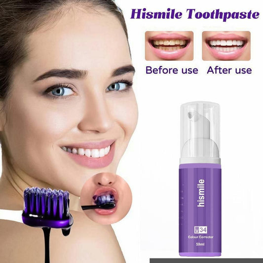 Teeth Whitening - Purple Color Corrector Toothpaste