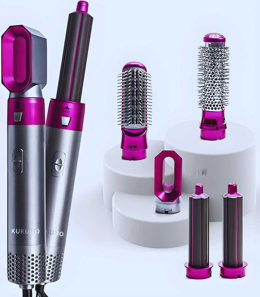5 in 1 Multifunctional Hair Dryer Styling Automatic Suction Hair Curler