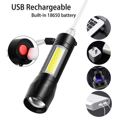 Mini USB Rechargeable Torch Pocket Light