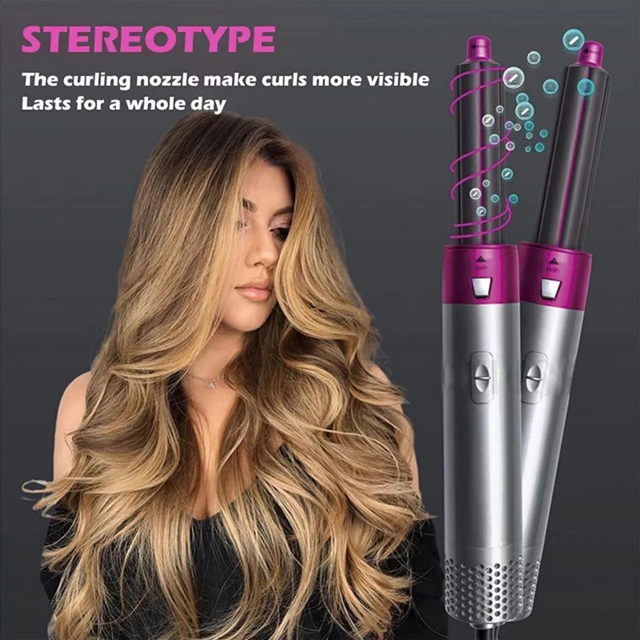 5 in 1 Multifunctional Hair Dryer Styling Automatic Suction Hair Curler